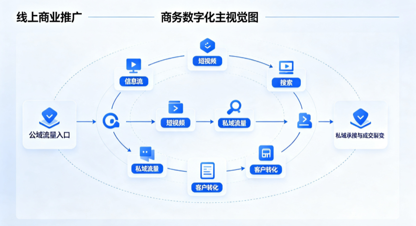 河曲县线上商业推广怎么做？全域流量闭环搭建与低成本转化实战指南